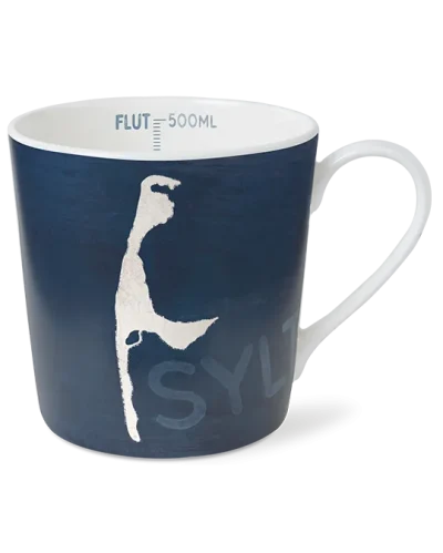 Tee Maass Becher Vintage Sylt blue Small