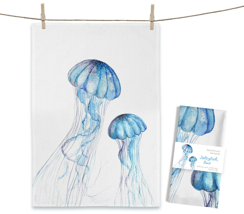 Geschirrtuch Jellyfish Duo