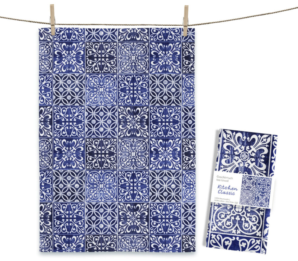 Geschirrtuch Kitchen Classic blau