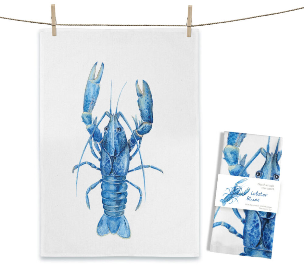 Geschirrtuch Lobster Blues