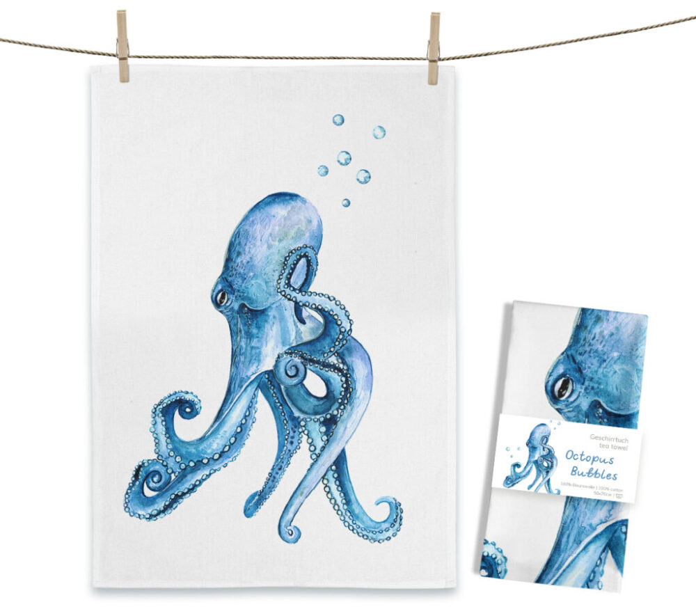 Geschirrtuch Octopus Bubbles