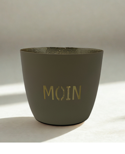 Windlicht Moin Beige (einseitig)