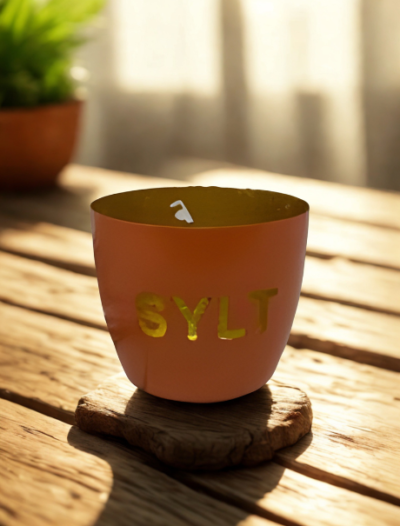 Windlicht Sylt Orange