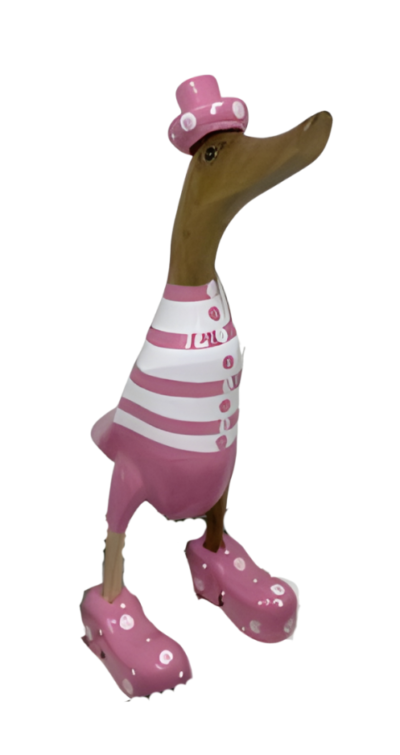 Dekoente aus Mangoholz Rosa