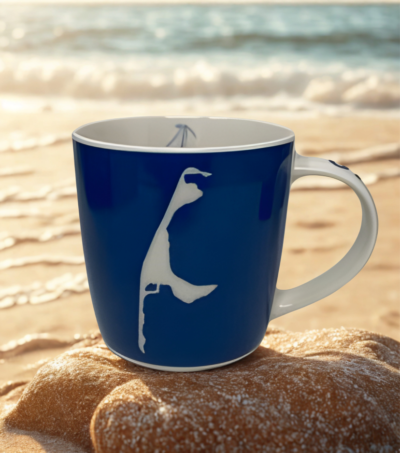 Kaffeebecher Sylt Blau Schmal