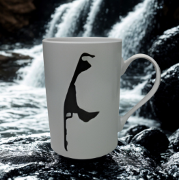 Kaffeebecher Sylt Weiß Schmal