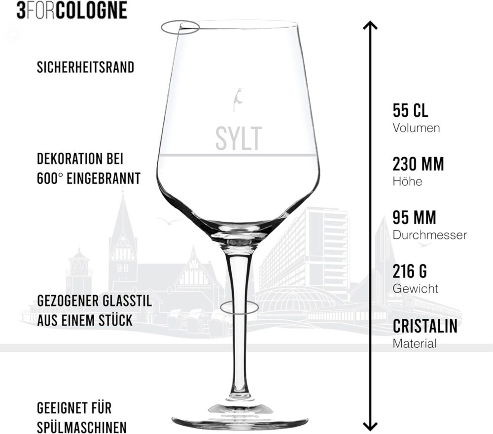 Sylt Weingläser im 2er-Set inkl. Geschenkbox – Bild 6
