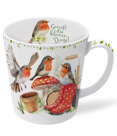Becher 500ml Sommerrotkehlchen