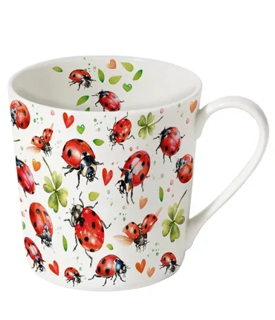 Becher 400ml Marienkäferflug