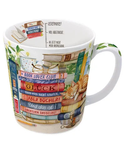 Becher 500ml Booklover