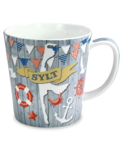 Becher Sylt Wimpel/Anker