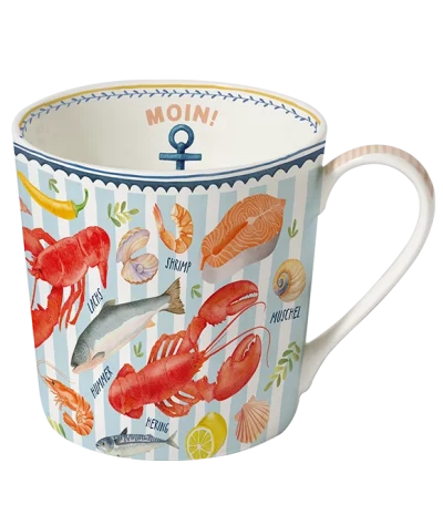 Tee Maass Becher Meeresschätze