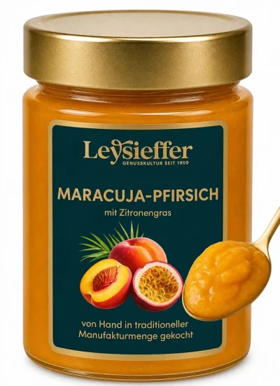 Leysieffer Fruchtaufstrich Maracuja-Pfirsich 200g